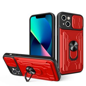 New Design Phone Cases Portable Hidden Card Slot Hybrid Shockproof TPU+PC For Samsung A33 A53 2022 A13 5G A10S A03S A22 A02S A12 A20S Bracket Stand Cover