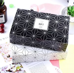 Gift Wrap Creative design Black White Mooncake Box Dessert Cookies West Point Packaging Cake Case Cardboard gifts boxes SN3119