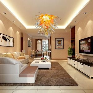 Italy LED Chandelier Pendant Lights Multi Color Glass Hanging Lamps Loft Lighting Kitchen Suspension Light