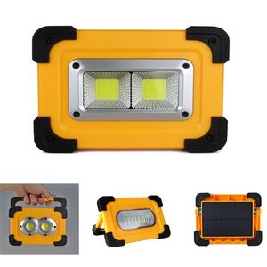 Portable Lanterns COB USB Solar Charging Work Light Solar Camping Lamp With Magnet Led For Outdoor Hiking Hunting Car Repair