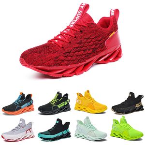 Erkek Kadın Koşu Ayakkabıları Üçlü Siyah Kırmızı Lemen Yeşil Serin Gri Kraliyet Mavi Tur Sarı Erkek Eğitmenler Spor Sneakers İki