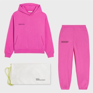 Hafif Kapşonlu Sweatshirts Hoodies Track Pants Joggers Kadın Takipleri İki Parça Setleri Sweatpants Fransız Terry Twewuits 210727