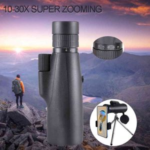 10-30ￗ50 Potente monoculare BKA4/FCM Long Range Pocket Spotting Zoom Telescopio Occhiali Caccia Campeggio Turismo