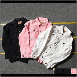 Jackets Herren Denim Männer Windbreaker Streetwear Jeans Jacke Homme Casual Modes Coat Pink White Black 5XL1 JVYGL VSBUP