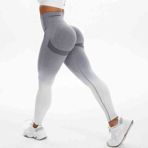 Cross1946 Kadınlar Yüksek Beled Tozluk Dikişsiz Yoga Pantolon Gülümseme Kontur Egzersiz Spor Legging Karın Kontrolü Dantelli Spor Tayt H1221