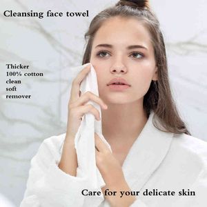 Cotton face washing towel disposable pure cotton cleaning towel beauty double-sided extraction wiping 60 piece per box