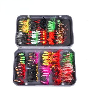 Haczyki rybackie 100 sztuk Multicolor Mieszane hak Imitacja Butterfly Bionic Fish Lure