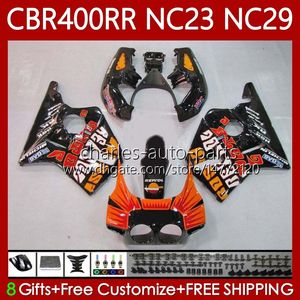 Kit per il corpo per Honda 400cc CBR400 RR NC23 CBR 400 RR CC NC29 88-99 Bodywork 65No.15 Repsol Black CBR400RR 88 89 90 91 92 93 CBR 400RR 1988 1988 1990 1990 1991 1992 1993 Oem Fairinging