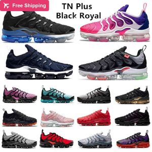 36-45 2021 Sticka TN Plus Mens löparskor Neon Hyper Blue Rainbow Triple Red Black Grey Tones Män Kvinnor Tränare Sport Sneakers Chaussures