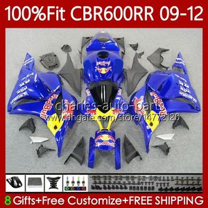 Тело для инъекций формы для Honda CBR600 CBR 600F5 600 RR CC F5 Blue Yellow 09-12 CC 69NO.25 CBR-600 CBR600RR 09 10 11 12 CBR 600RR 600CC 2009 2010 2011 2011 2011