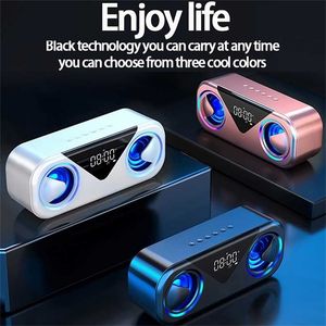 Wholesale usb drive music player for sale - Group buy Wireless Bluetooth Speaker D Stereo Sound Loudspeaker Double Horns Playback Music Player Support TF card USB drive AUX
