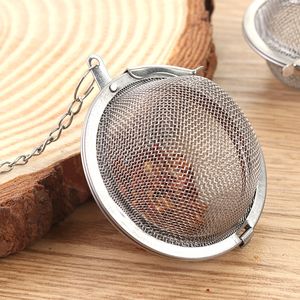 Durable Stainless Steel Tea Infuser Strainer Sphere Locking Spice Herb Tea Ball Mesh Infusers Filter Strainers Teaware Kitchen Accessories JY0028