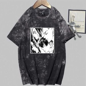 Hot anime Tokyo Revengers Fashion Round Neck Tie Dye Skriv ut T-tröja Y0809