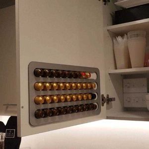 24 / 40pcs Nespresso Capsule Titular Stand Rotary Tower Rack Rotativable Café POD Prateleiras Armazenamento