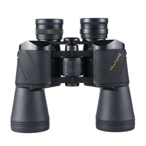 MAIFENG 20X50 Zoom BAK4 Potente binocolo Telescopio grandangolare Oculare professionale per telefono Caccia Campeggio - Nero