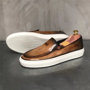 Men's Shoes Spring 2021 Loafers Ugly Big-toed Shoes Low-top One Pedal All-match Casual XM170