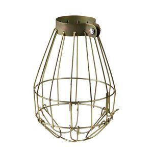 Okładki lampy Odcienie Uonlytech 6 Sztuk Metalowa żarówka Clamp Clamp Vintage Light Cage Wiszące Wisiorek przemysłowy Dekoracje do domu