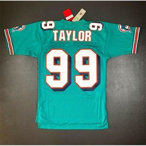 001rare Football Jersey Men Youth women Vintage Jason Taylor Mitchell Ness 2006 Size S-5XL custom any name or number