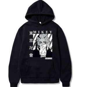 Mikey Hoodies Erkek Kadın Anime Baskı Rahat Tokyo Revengers Hoody Y211118