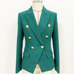 Wholesale green coats for ladies resale online - Women s Suits Blazers Ladies Green Classic Blazer Autumn Winter Temperament Long sleeved Jacket Suit Casual Coat Female Tops