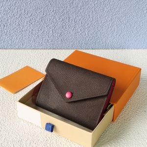 Women's Wallet Credit Card Bags High-End Quality Buckle Coin Purse Luxury Leather bag Designer Belt Box And DustBag
