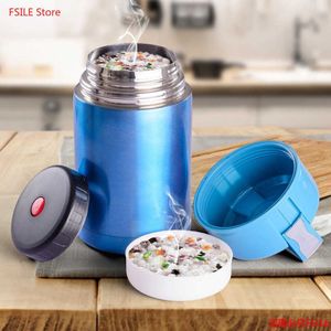 500ML/800ML/1000ML Double Stainless Steel Thermos Food Soup Containers Large Capacity Vacuum Flasks Portable Lunch Bento Box 211013