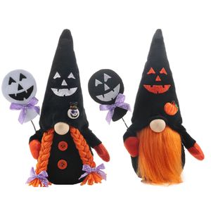 Party Supplies Halloween Gnomes Decorations Handmade Tomte Swedish Nisse Scandinavian Plush Elf Dwarf Home Ornaments XBJK2108