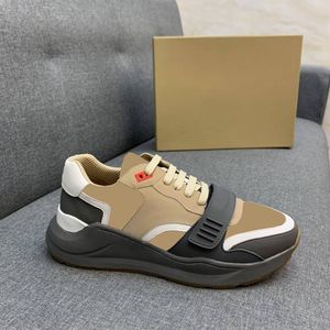 Fritidsskor lyxigt märke för män högkvalitativa sneakers Sneakers Stripes Sko Mode Fritidsskor Sneaker Sneaker i äkta läder för män