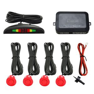 Car Rear View Cameras& Parking Sensors Parktronic LED Sensor With 4 Ra Dar Monitor Detector System 0.3-2.5m Backlight Display