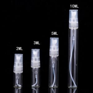 2 ml / 3 ml / 5 ml / 10 ml Mini Defollu Sprey Parfüm Şişesi Cam Seyahat Boş Atomizer Şişeleri Kozmetik Ambalaj Konteyner DH8586