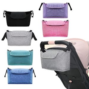 Stroller Parts & Accessories H3CD Multi-pocket Baby Organizer Bag Waterproof Stuff Nappy Cup Holder Carriage Pram Cart Bottle