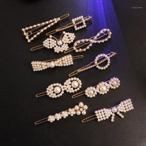 Wholesale side hair clip trend for sale - Group buy Hairpin Fashion Pearl Women s Korean Headdress Girl Female Side Clip Retro Simple Trend Temperament Dating Birthday Gift Hair Clips Barret