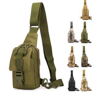 Bolsas ao ar livre Bolsa tática de ombro militar escalada Caminhando de camping caçando mochila de viagem de viagem