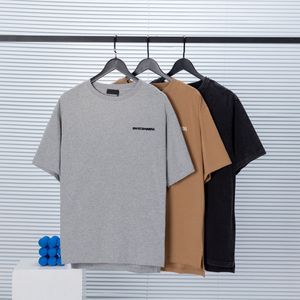 2022ss Sweatshirt sand summer new high grade cotton printing short sleeve round neck panel T-Shirt Oversize Color: black white tr33