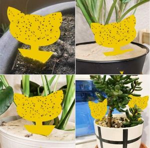 Jardim suprimentos frutas mosca mosca rnat killer armadilhas indoor ao ar livre para casa plantas pegajoso coletor amarelo armadilha voando inseto pest 50 pack cca12377