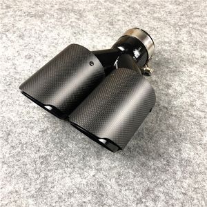 One Piece Y Style Ak Stainless steel Exhaust pipe Fit for all cars Matte Grilled Glossy black Akrapovic Car accessories Muffler tip
