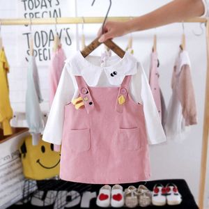 2020 herbst Kleinkind Baby Mädchen Kleidung Outfits Sets Casual Langarm T-shirt Kleid 2 teile/satz Infant Baby Mädchen Kleidung Set q0716