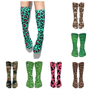 Leopard Snake Sexy Novelty Socks Women Funny Casual Cotton High Knee Female Harajuku Happy Cartoon 3d Printed Men's