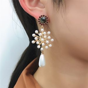 Simulated Pearl Dangle & Chandelier Earrings Zinc Alloy Earring Jewelry E9313