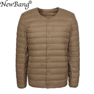 Bang Brand Herren-Daunenjacke, ultraleichte Daunenjacke, schmal, winddicht, tragbar, leicht, Mantel, warmer Liner, 211124