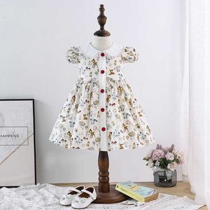 Baby Girl Princess Dress 2021 New Summer Kid Girls Floral Sweet Dress Bambini Kids Party Frock Toddler Girls Abbigliamento Abiti Q0716