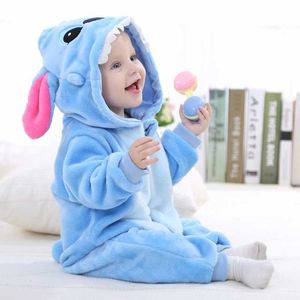 2020 Winter New Born Baby Clothes Unisex Halloween Clothes Boy Rompers Kids Panda Costume For Girl Infant Jumpsuit 3 9 12 Month Q0910