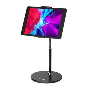 Alüminyum Alaşım Masaüstü Tablet Telefon Standı Tutucu Ayarlanabilir Mobil Destek Masası Dağı 360 Için iPad Air Pro iPhone Evrensel Standları