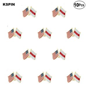 US Białoruś Flag Lapel Pin Flag Badge Broszka Pins Odznaki 10szt