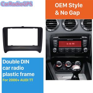 Double Din Panel Kit Fitting Frame Car Radio Fascia for 2000 2001 2002 2003 2004 2005 2006-2011 Audi TT Stereo Dash Trim