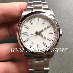 2 Färg Ring 39mm GM Factory Mens Klockor Svart Vit Dial Cal.3132 Automatisk rörelse 904L Stål Män 114300 Sapphire Lysous Wristwatches Originalbox