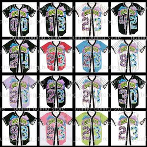 2021 donne MODA unisex anni '90 festa a tema Hip Hop Bel Air Baseball Jersey magliette a maniche corte per il compleanno traspirante bianco taglia XS-3XL