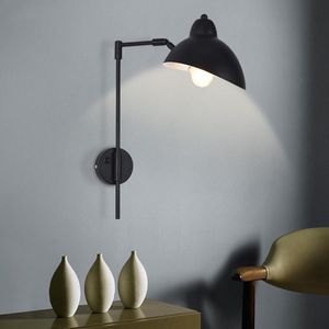 Styl przemysłowy Prosta jadalnia Długi Polak E14 Lampa ścienna El Living Sypialnia Bedside Lustro Front