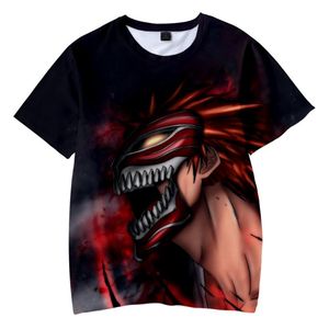 Męskie koszulki Anime Bleach T-shirt 3D Drukuj Streetwear Mężczyźni Kobiety Moda Zagładnione Krótki Rękaw Harajuku Hip Hop Tees Topy