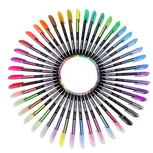 Textmarker, 48 Farben, Kunst-Set, Textmarker-Gelstift, Nachfüllungen, Metallic-Pastell, Glitzer, Skizze, Zeichnung, Farbe, Schule, Schreibwaren, Marker, Geschenke